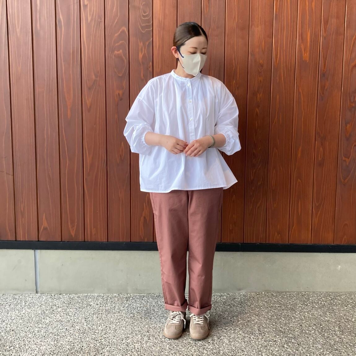 【いわて生協盛岡向中野】身長157cm 村上さんまっすぐブラウス_29LjmV