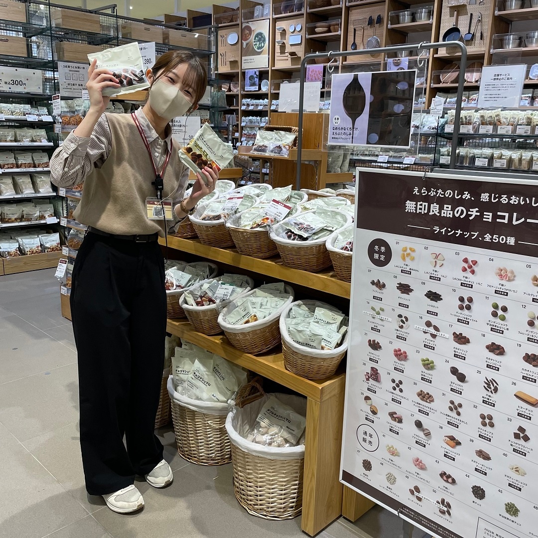 カカオトリュフの売り場の写真