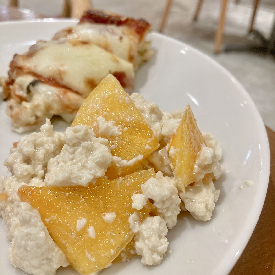 【Café＆MealMUJI近鉄四日市】柿とクリームチーズの白和え