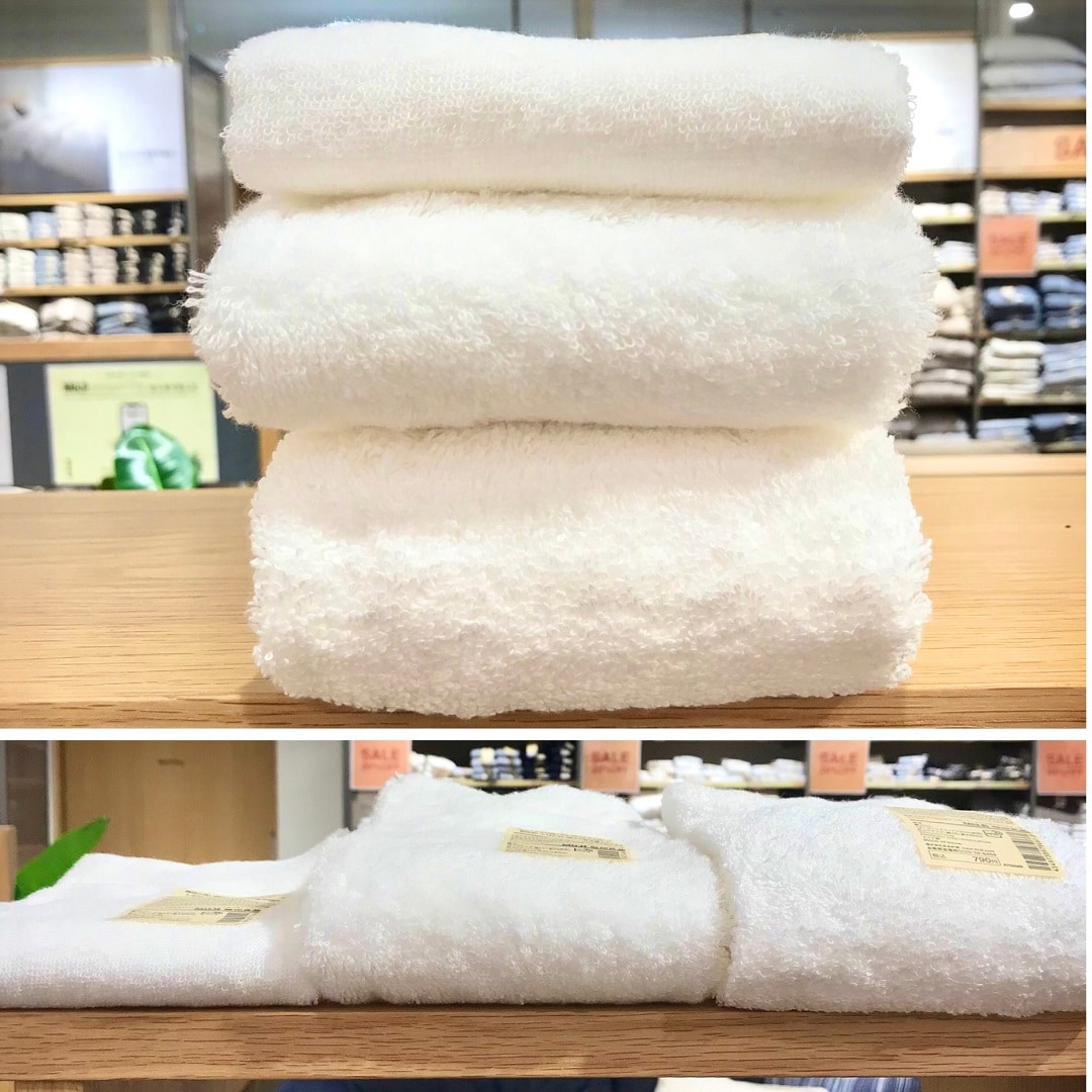 タオルは薄手、中厚手、厚手がございます