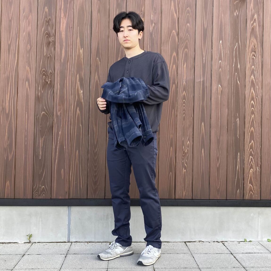 堀切　フランネル　ワッフルヘンリー_OM9d0v