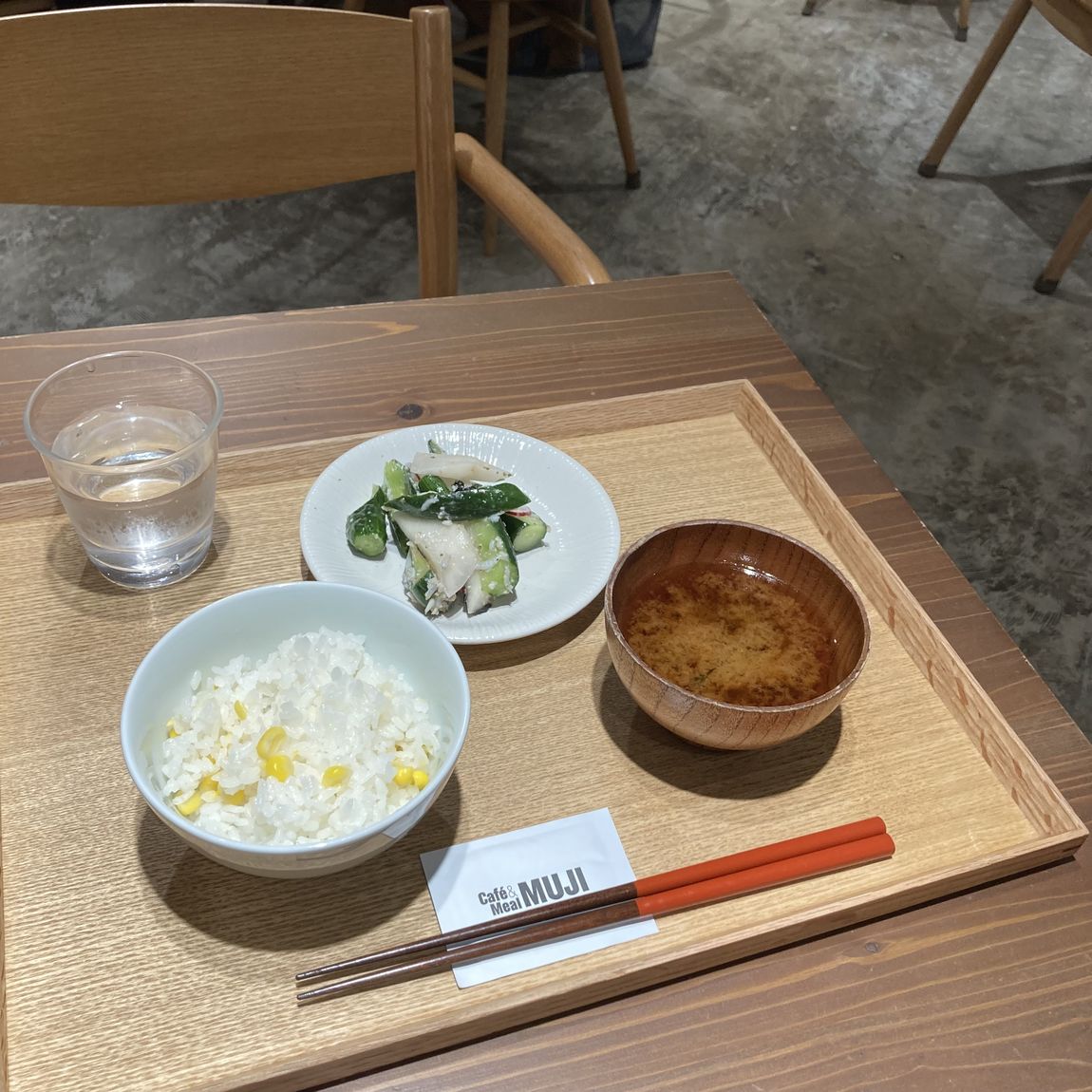 【Café＆Meal MUJI近鉄四日市】ご飯味噌汁セット