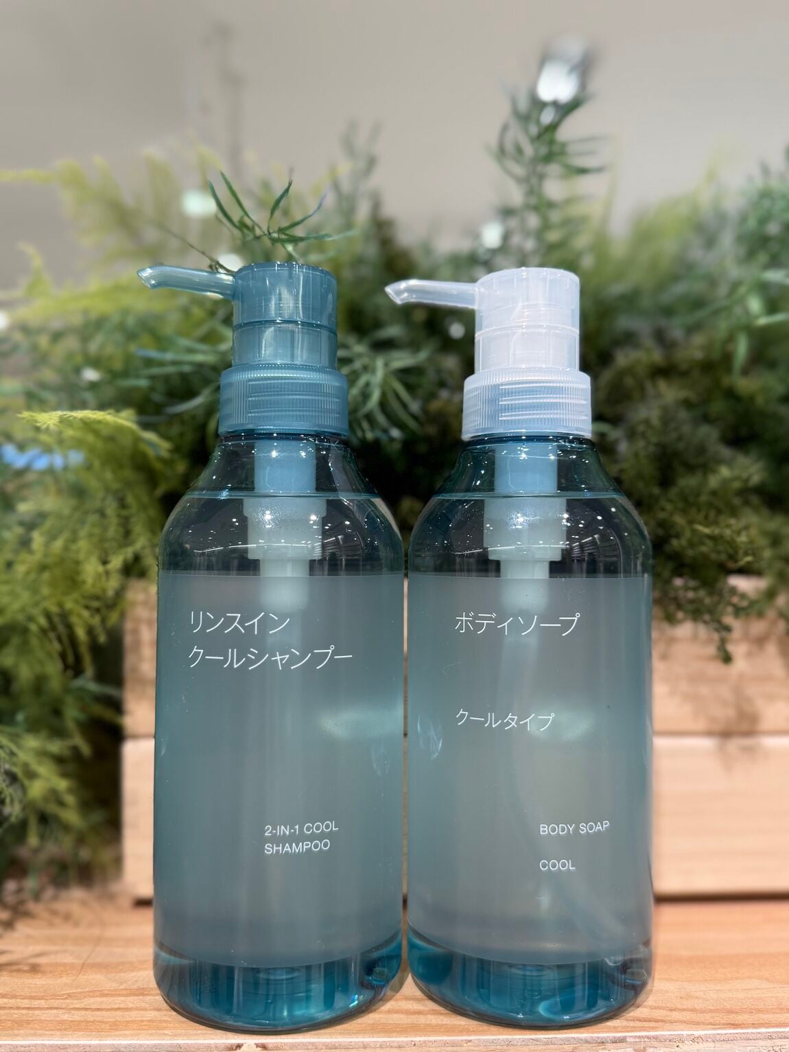 リンスインクールシャンプー、ボディソープの写真