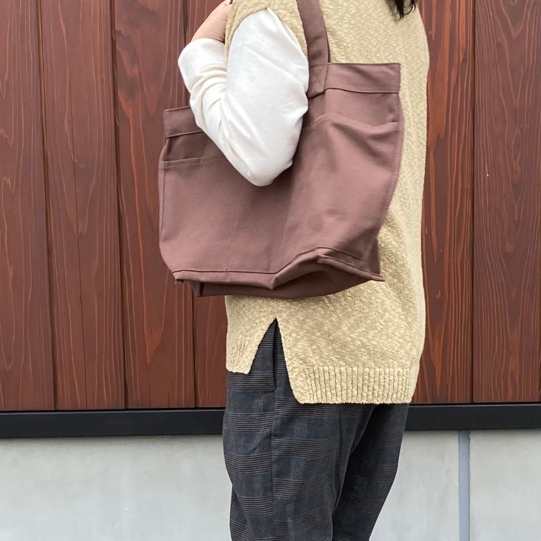 【いわて生協盛岡向中野】身長168cm 加藤さんベスト／フランネルパンツ_7DWAGa