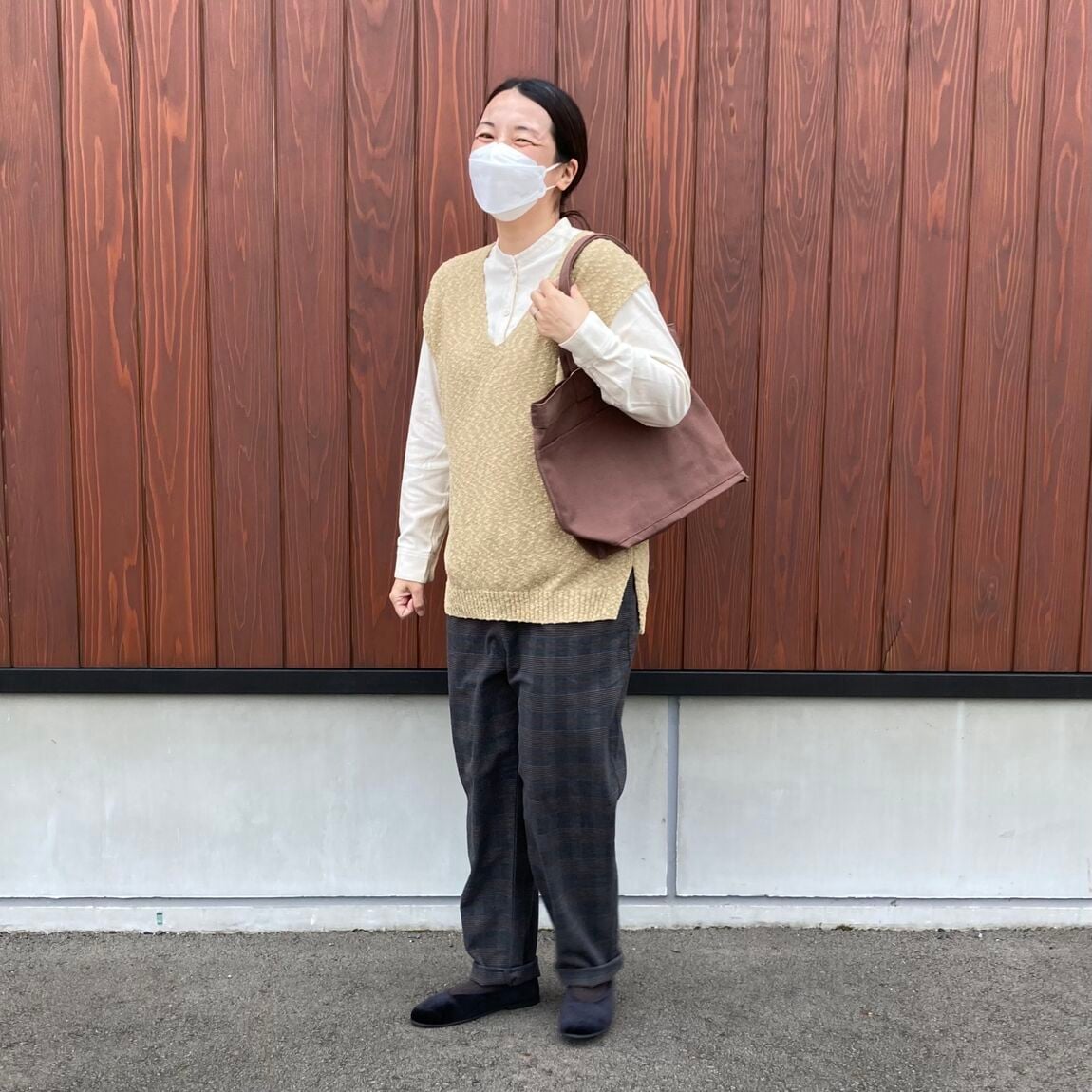 【いわて生協盛岡向中野】身長168cm 加藤さんベスト／フランネルパンツ_I6B1sO