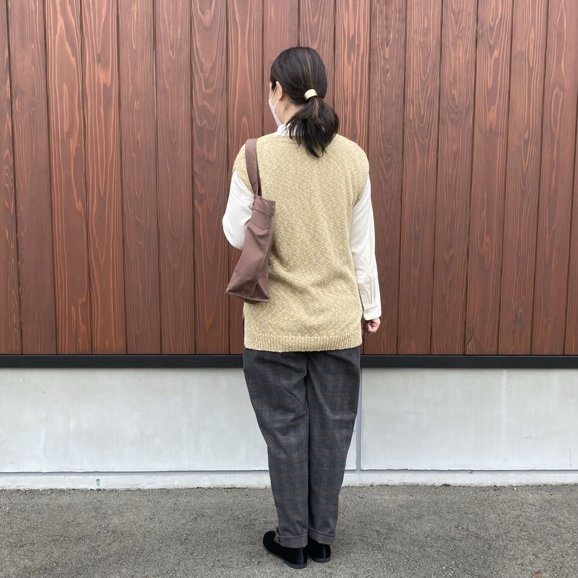 【いわて生協盛岡向中野】身長168cm 加藤さんベスト／フランネルパンツ_Z2E49k