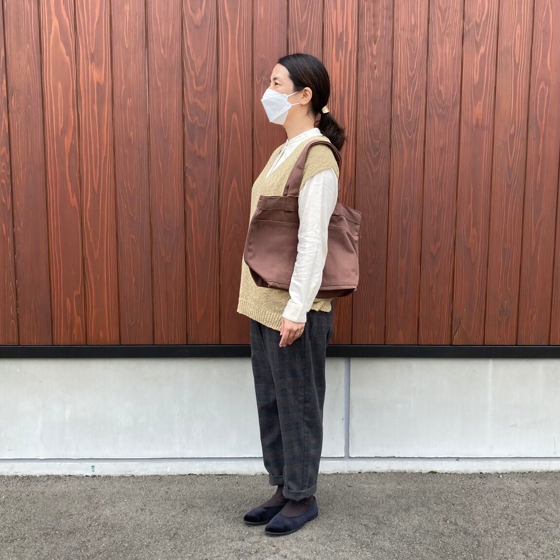 【いわて生協盛岡向中野】身長168cm 加藤さんベスト／フランネルパンツ_8gFiqk