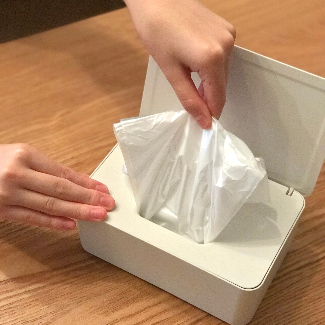 ウエットティシュケースに入れてもご利用できます