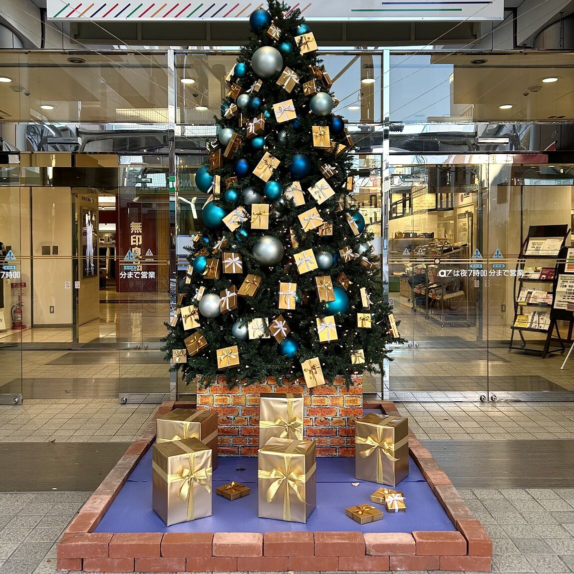 正面入り口ツリーの写真