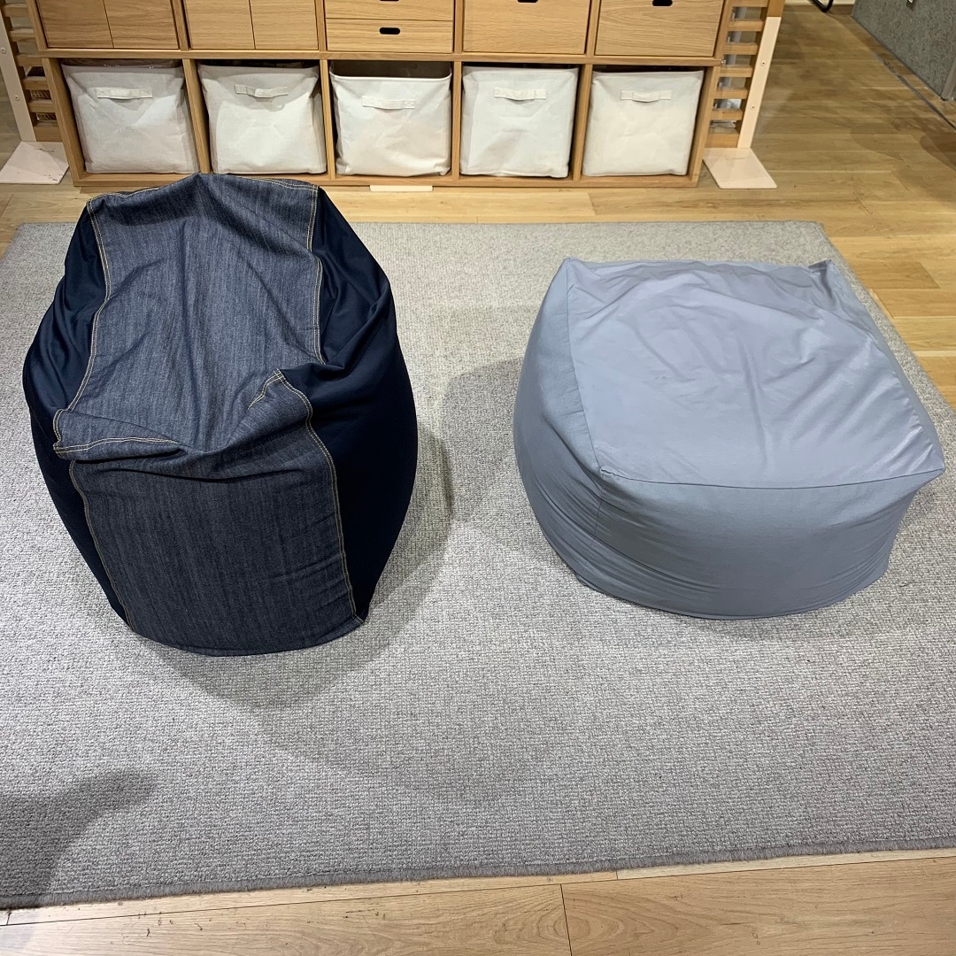 体にフィットするソファ　タテ置き・ヨコ置き