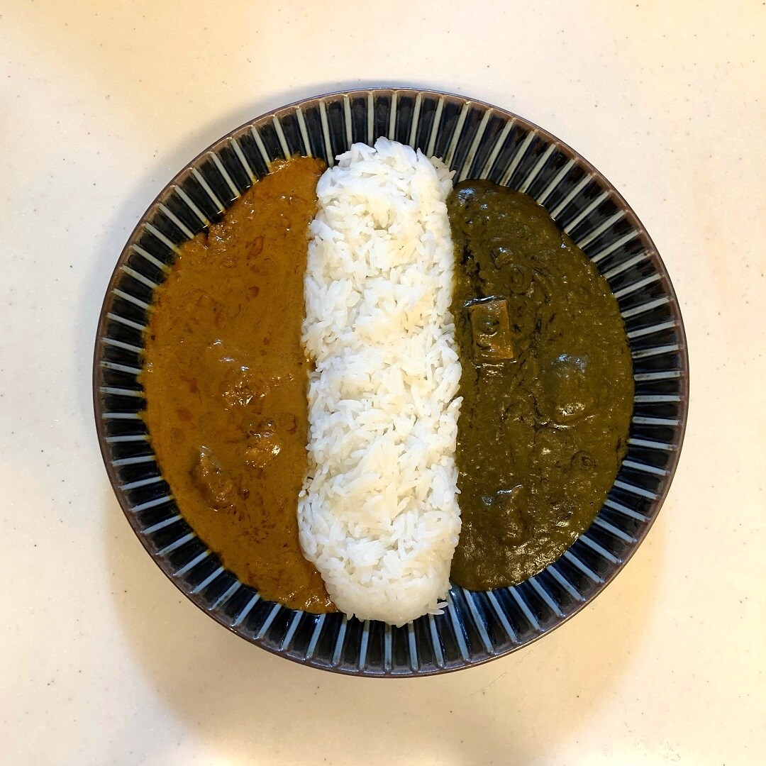 【難波】木曜カレーVol.10　小さめカレーのあいがけカレー
