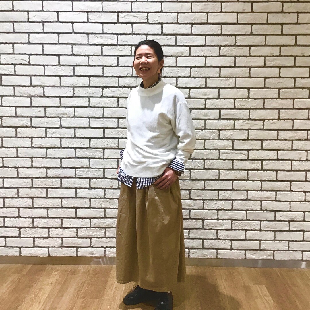 【テラスモール松戸】モックネックセーターのコーディネイト