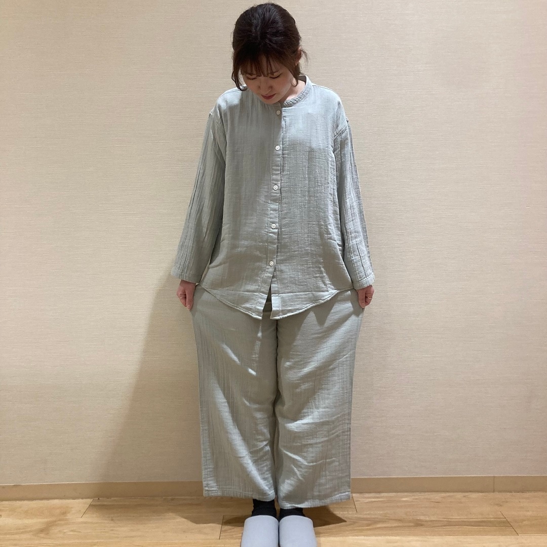 アル・プラザ草津　チーズクロスガーゼ長袖パジャマ