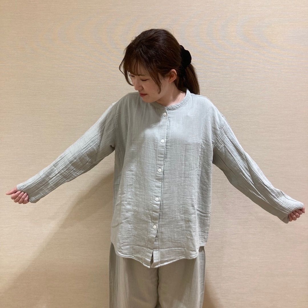 アル・プラザ草津　チーズクロスガーゼ長袖パジャマ