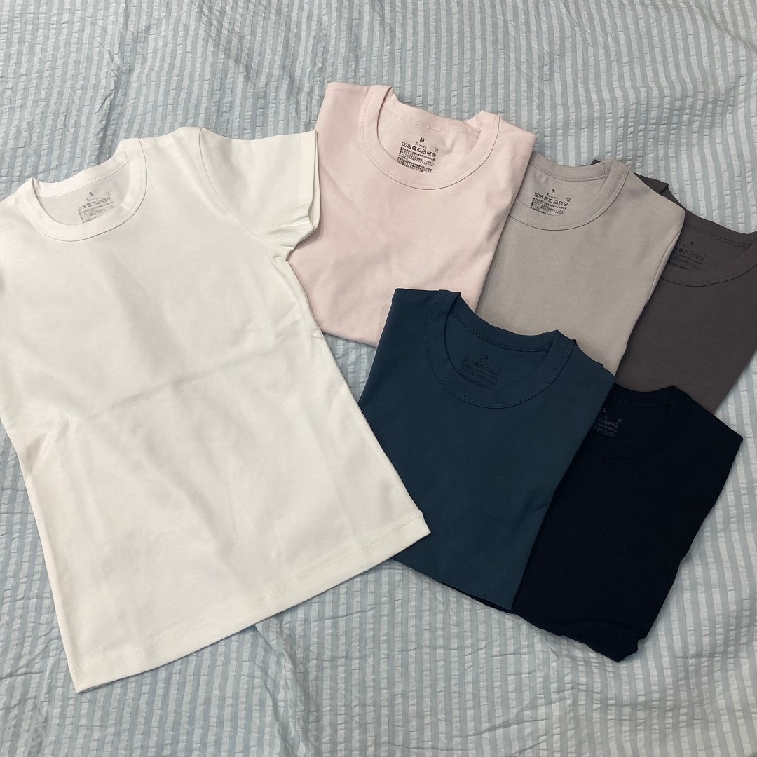 婦人　涼感汗じみしにくいクルーネック半袖Ｔシャツ