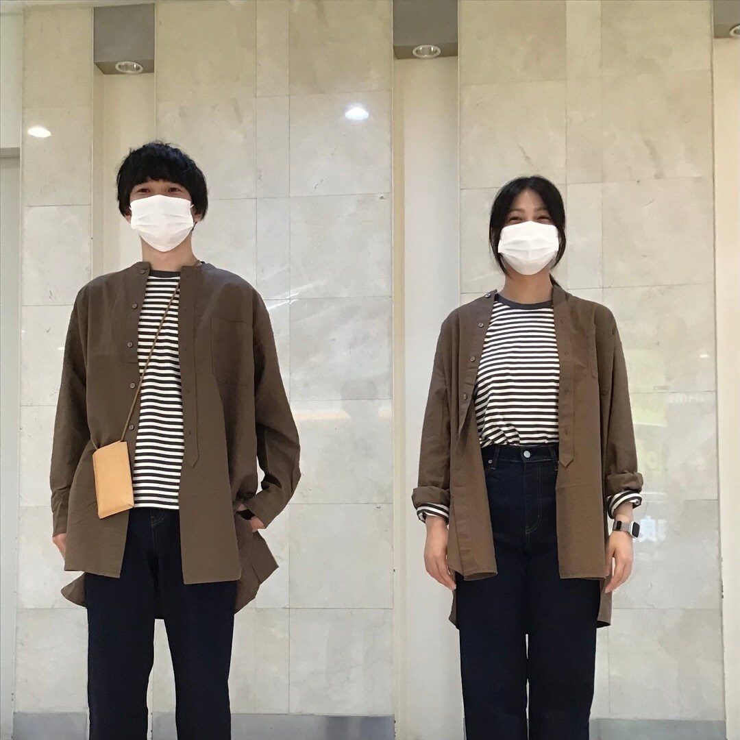 男女兼用サイズでお揃いコーデ