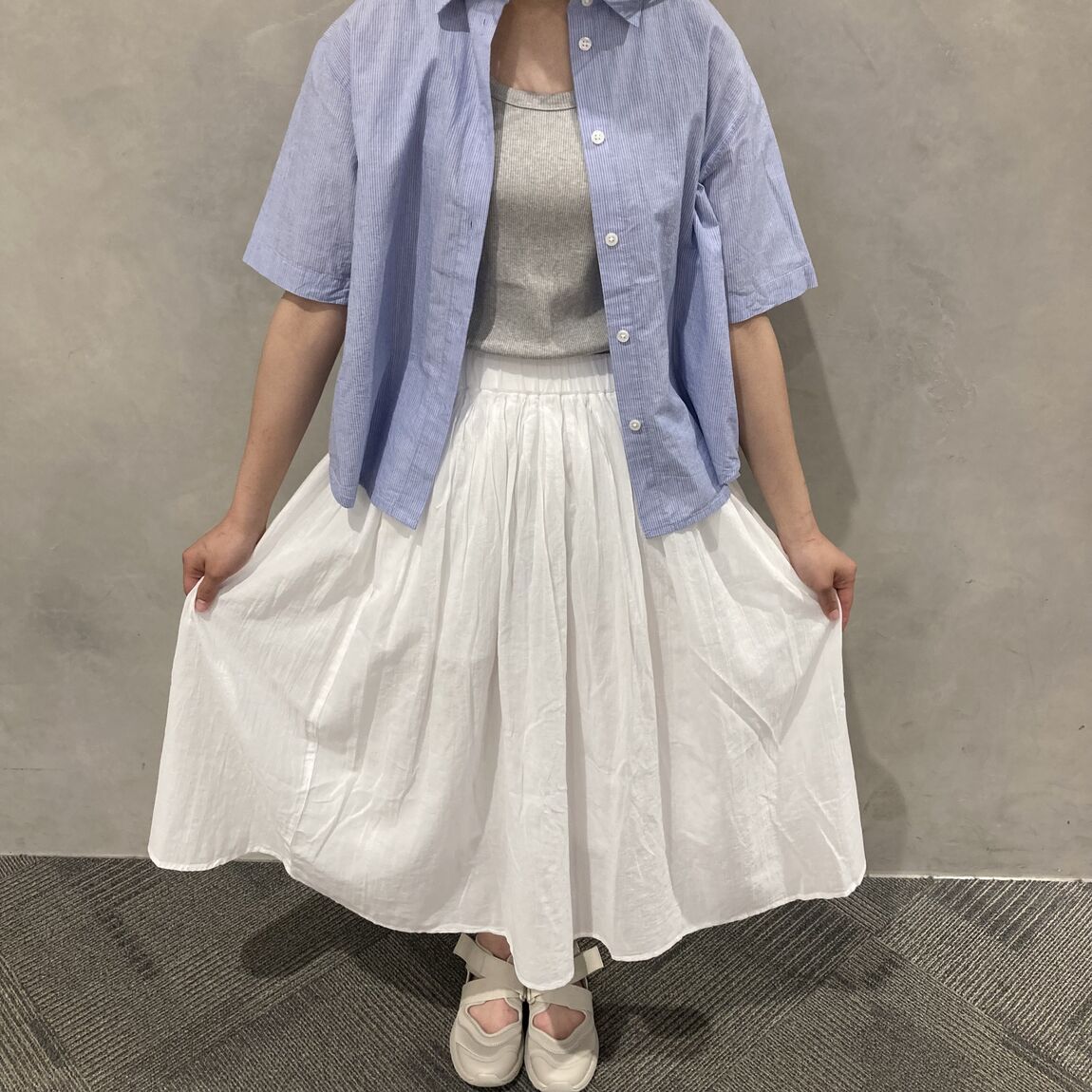 スカートを着ている写真