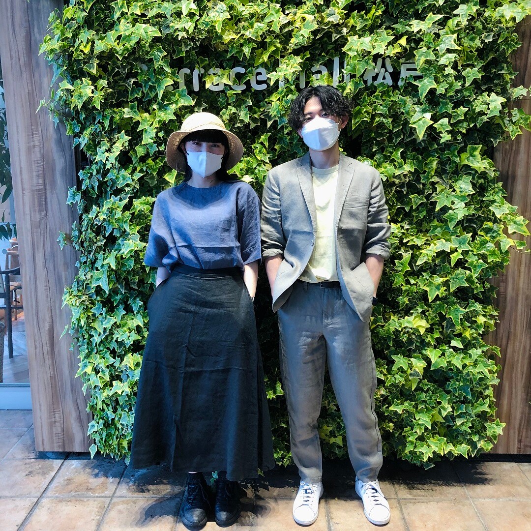 ヘンプ着用写真全身写真