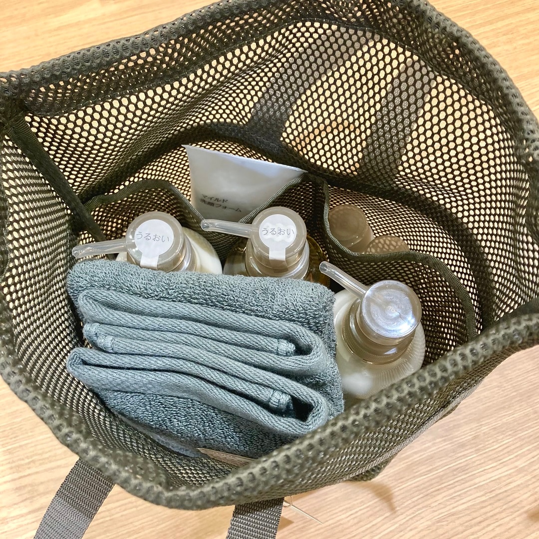 【ザ・モール仙台長町】立体メッシュ持ち手付き巾着の中身