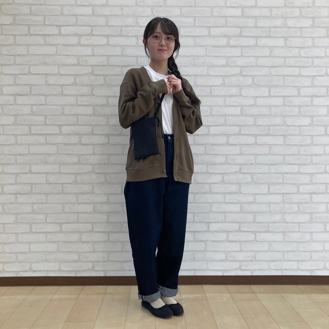 木の実から作ったカポック混　デニムバレルパンツ