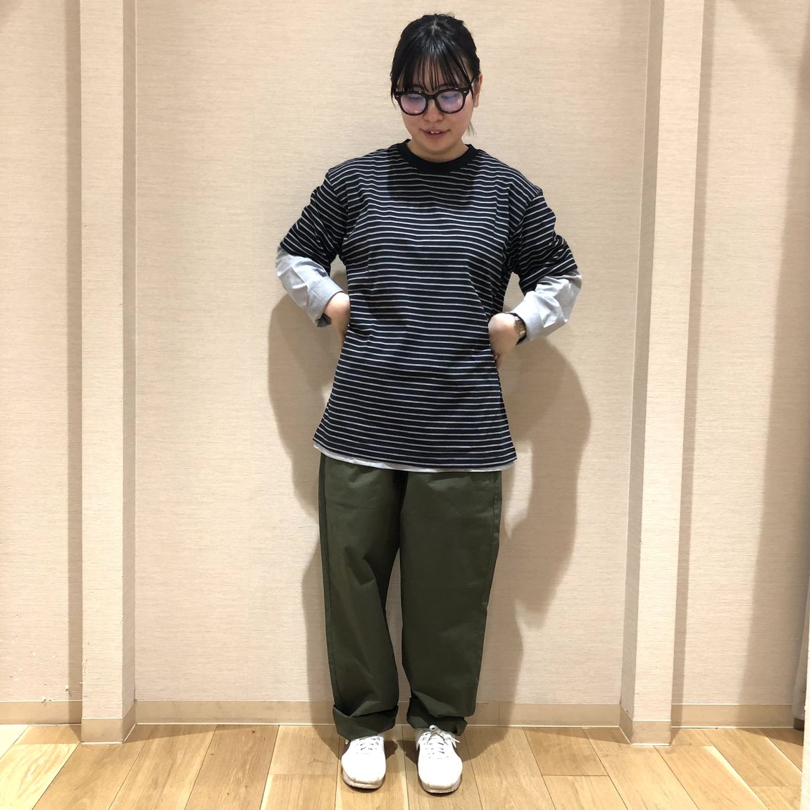 正面を向いた女性