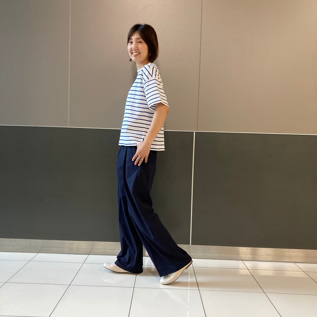 ボートネックTシャツ