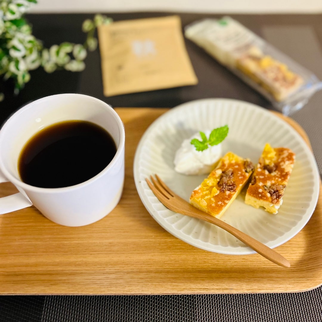 チーズケーキとコーヒー