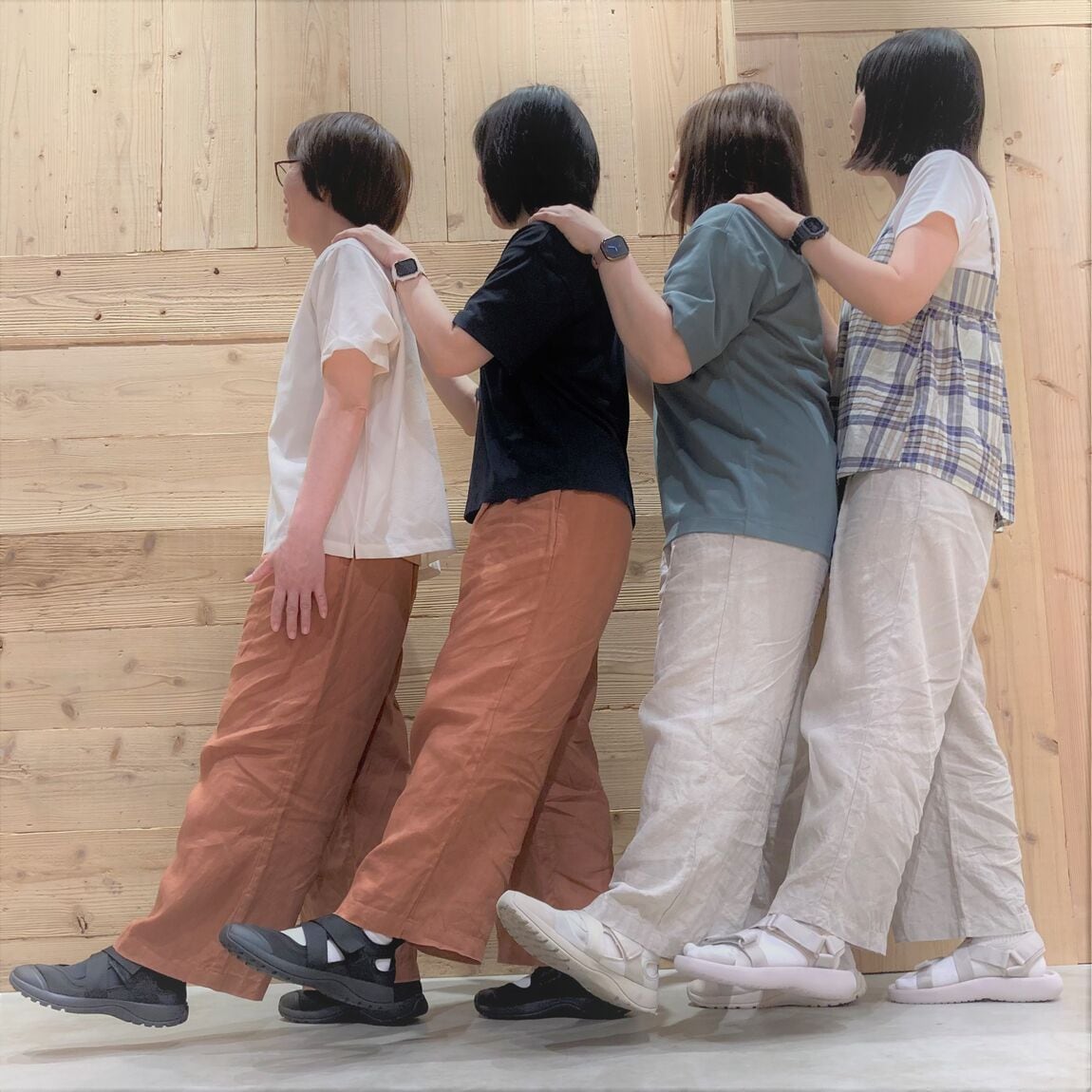 【イオンモール鈴鹿】涼しい乾きやすい｜リネン　洗いざらしイージーワイドパンツ