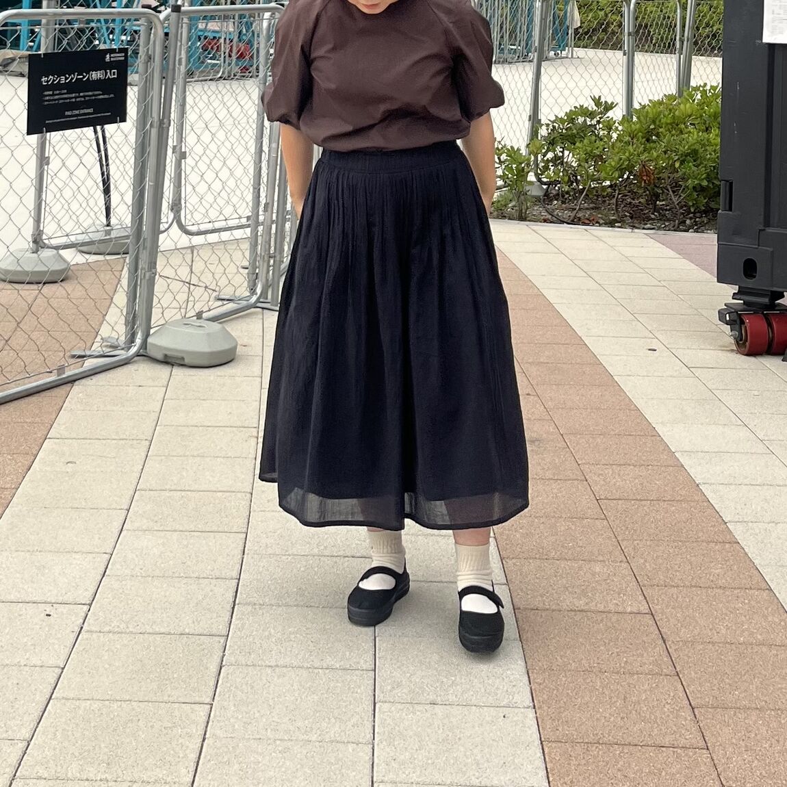 ブラウスのコーディネートの写真