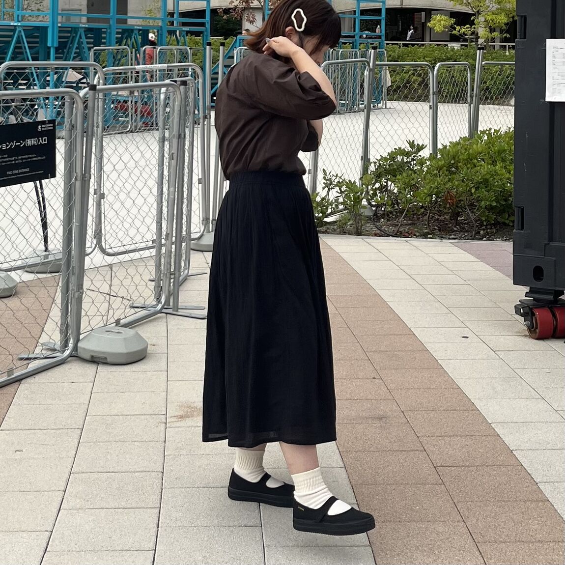 ブラウスのコーディネートの写真