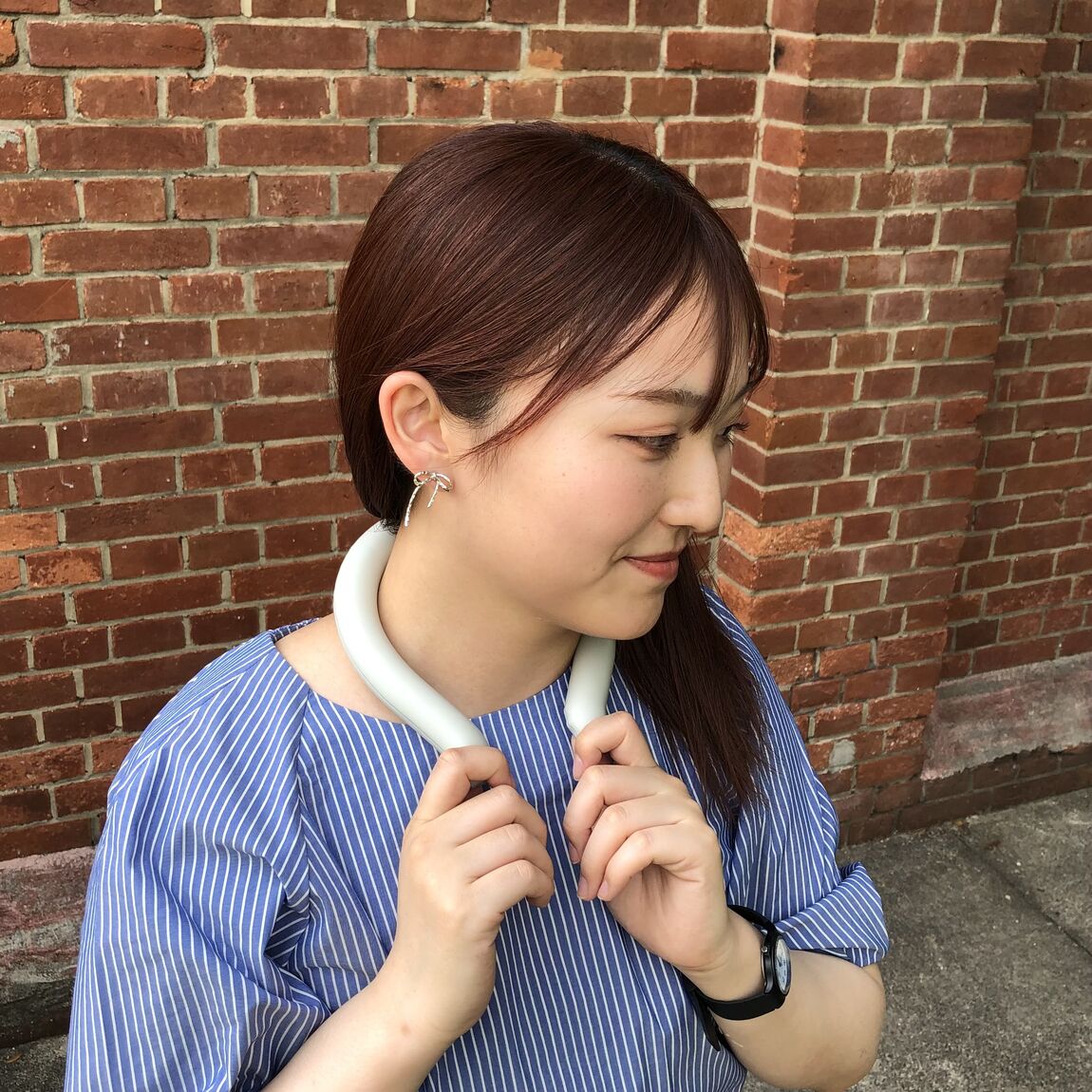 ネッククーラー着用