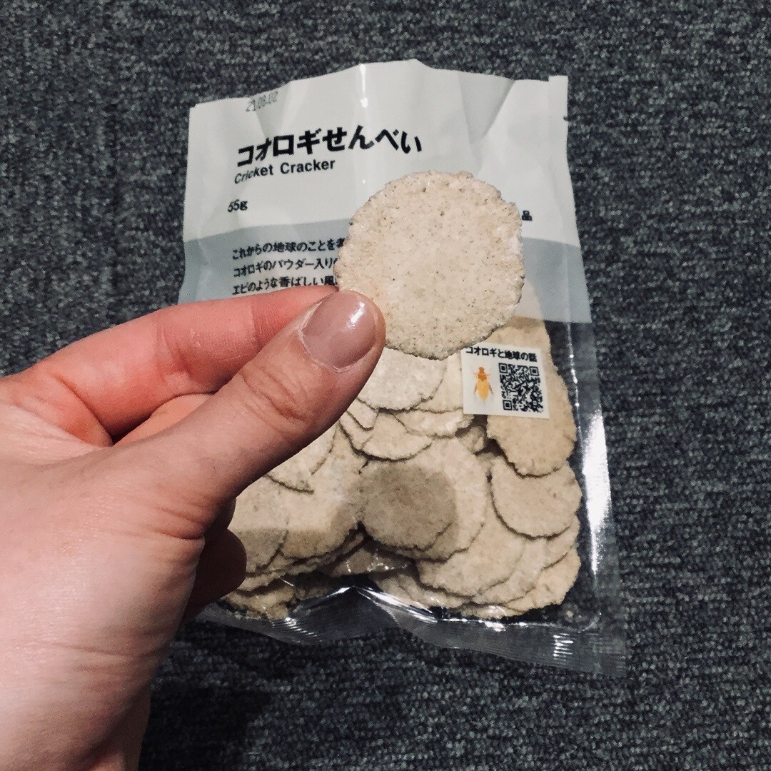 コオロギせんべいの中身