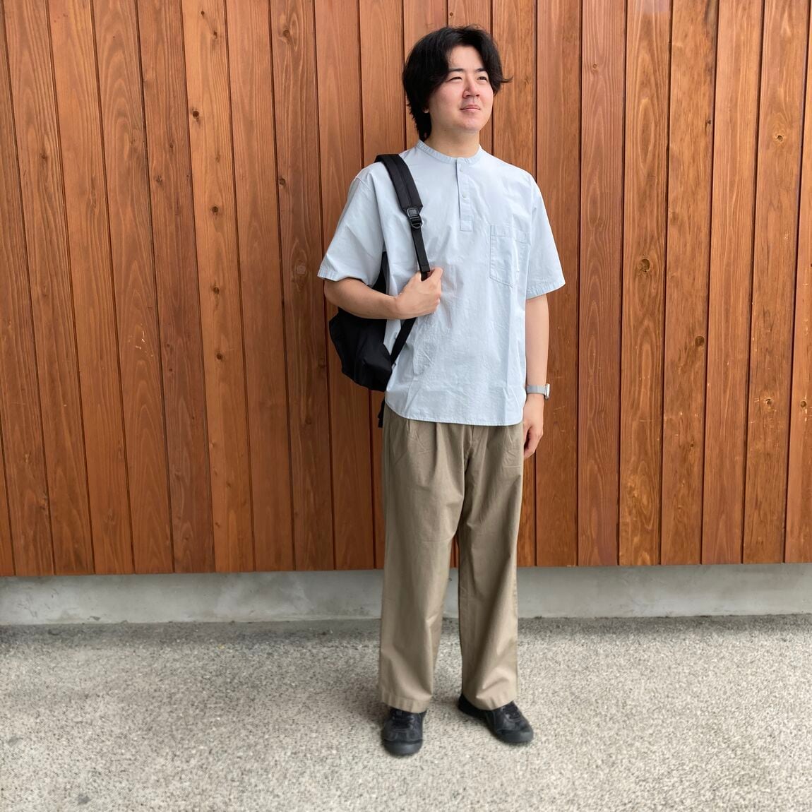 紳士涼感ヘンリーネックT④