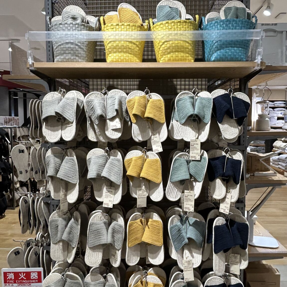 ルームサンダル売場