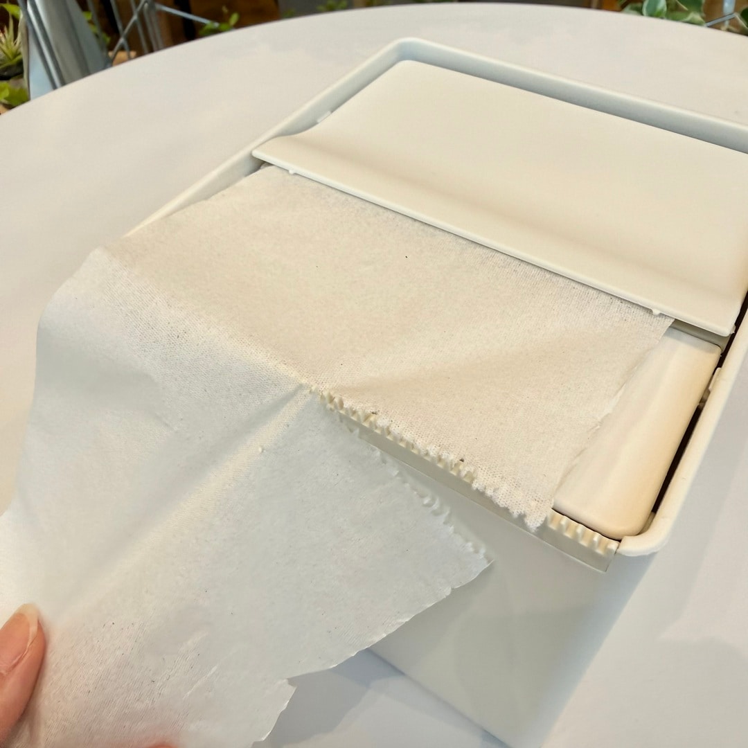 【マルエイガレリア】必要な量だけ切れる、卓上トイレットペーパーケース_yCCO4s
