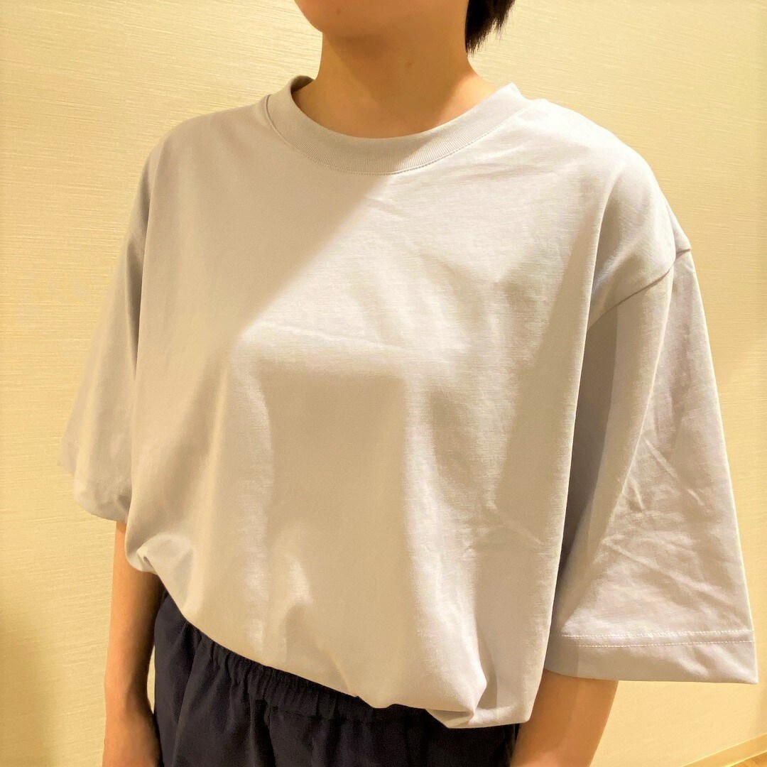 【アトレ川越】涼感UVカットワイド半袖Tシャツを使用したコーデ①