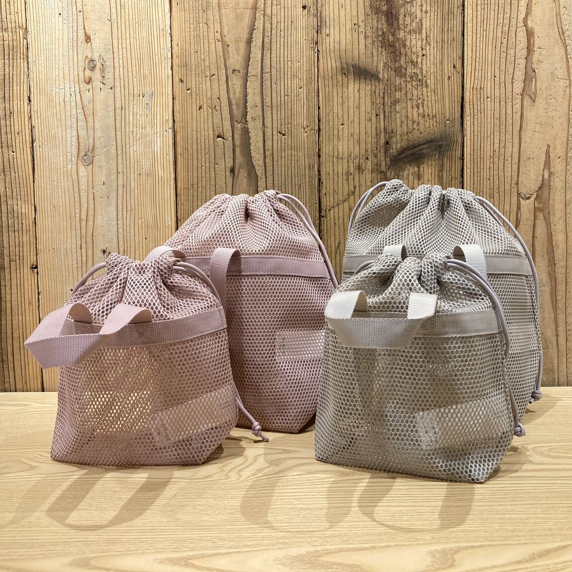 【キッピーモール三田】立体メッシュ持ち手つき巾着に新色が登場しました! _7W6RWt