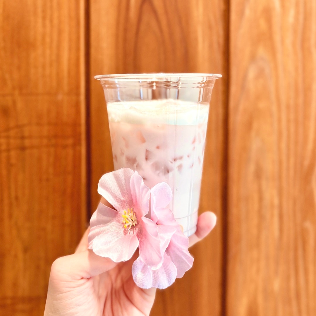 桜ラテ