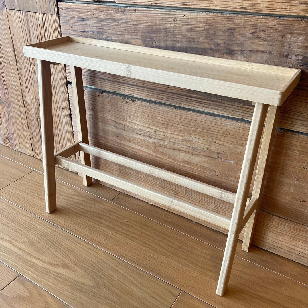 竹材スリムテーブル