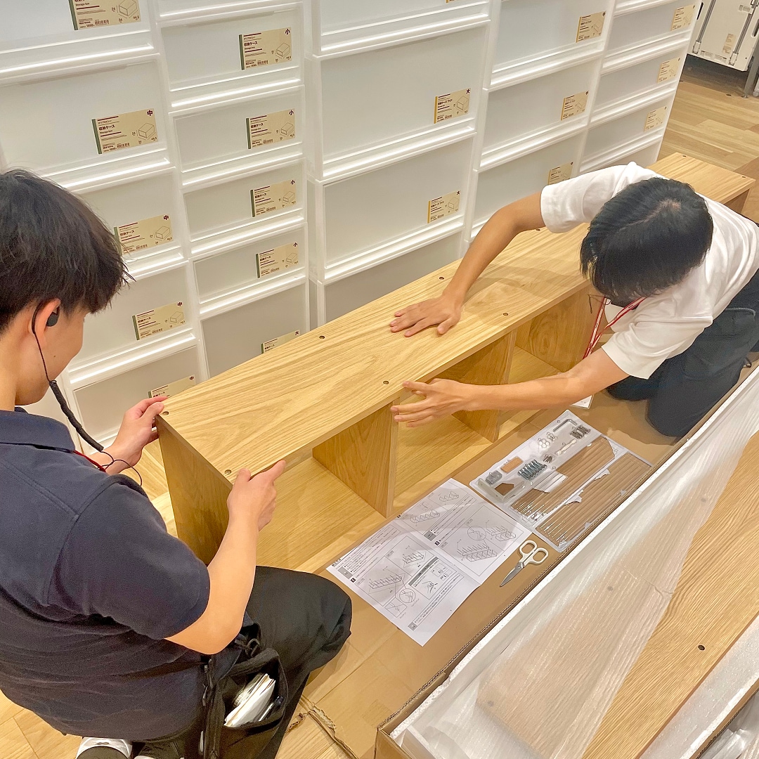 【ららぽーと堺】9月19日(金)オープン｜展示家具の組み立て