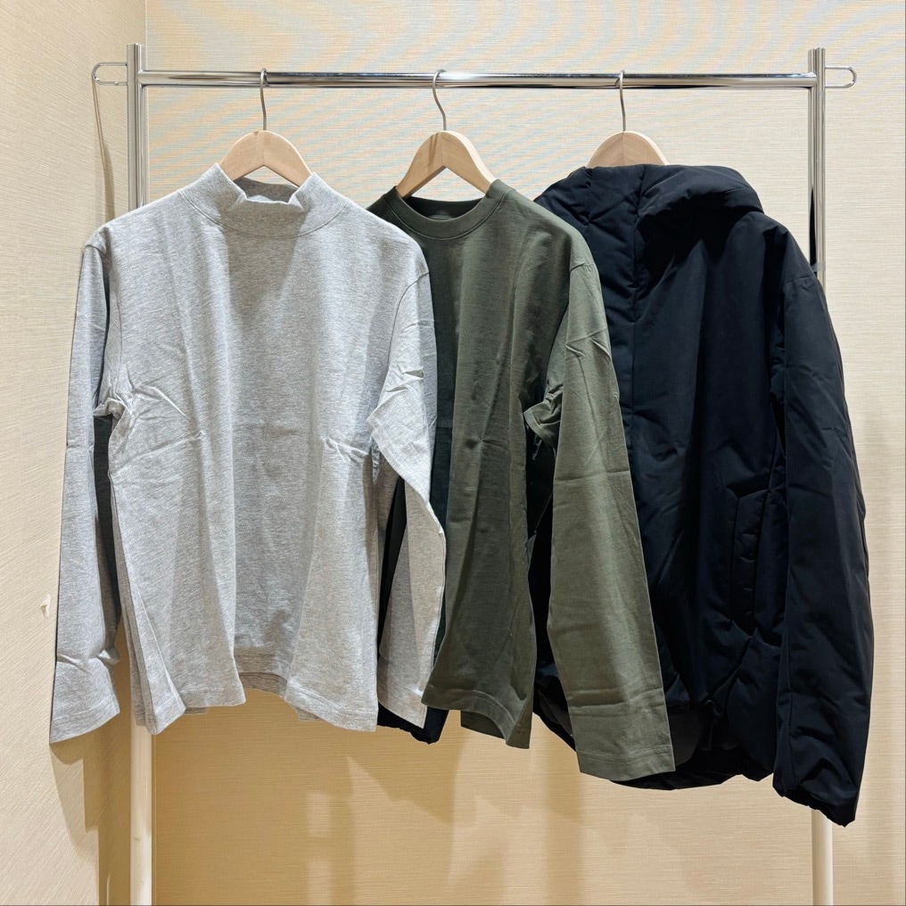 紳士の起毛フライスTシャツ・中綿ジャケットの画像