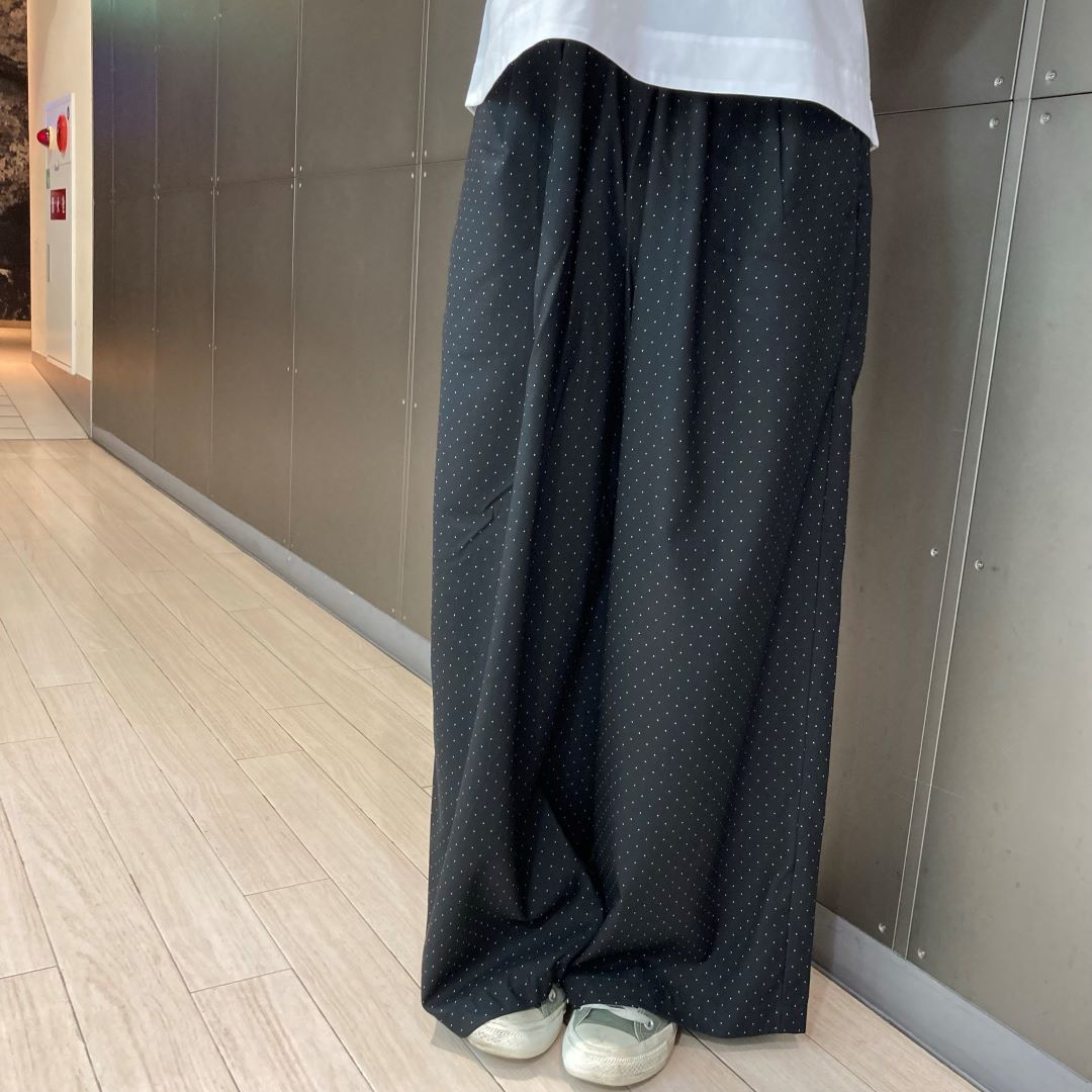 リヨセル混　イージーワイドパンツ　