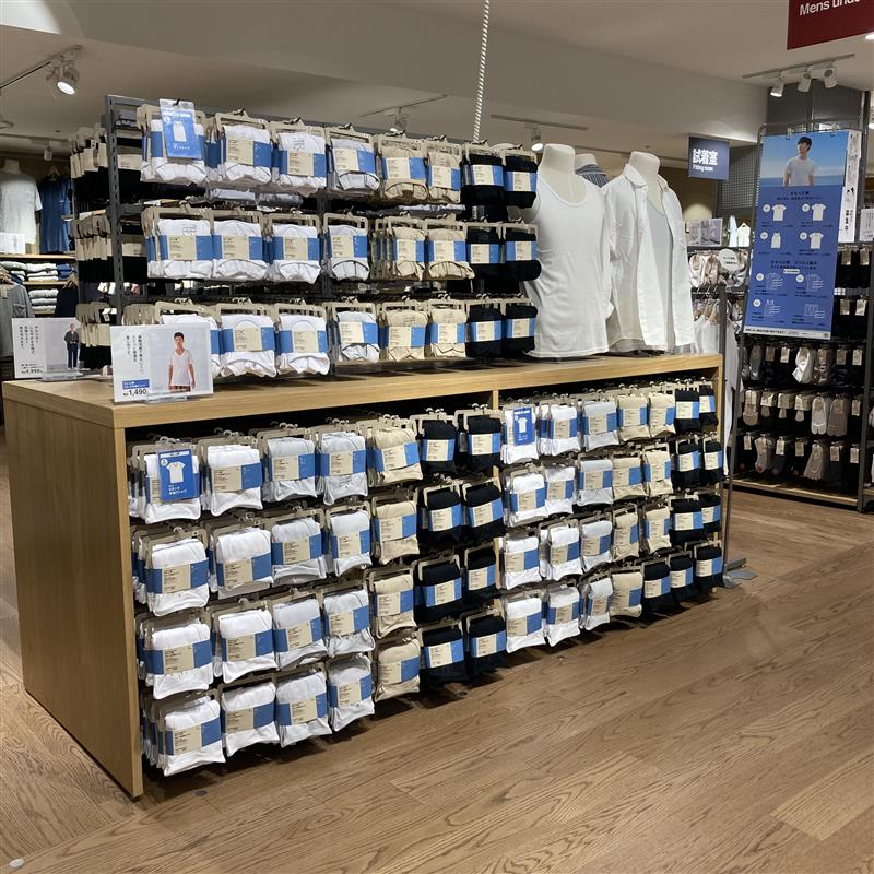 紳士さらっと綿インナー売場