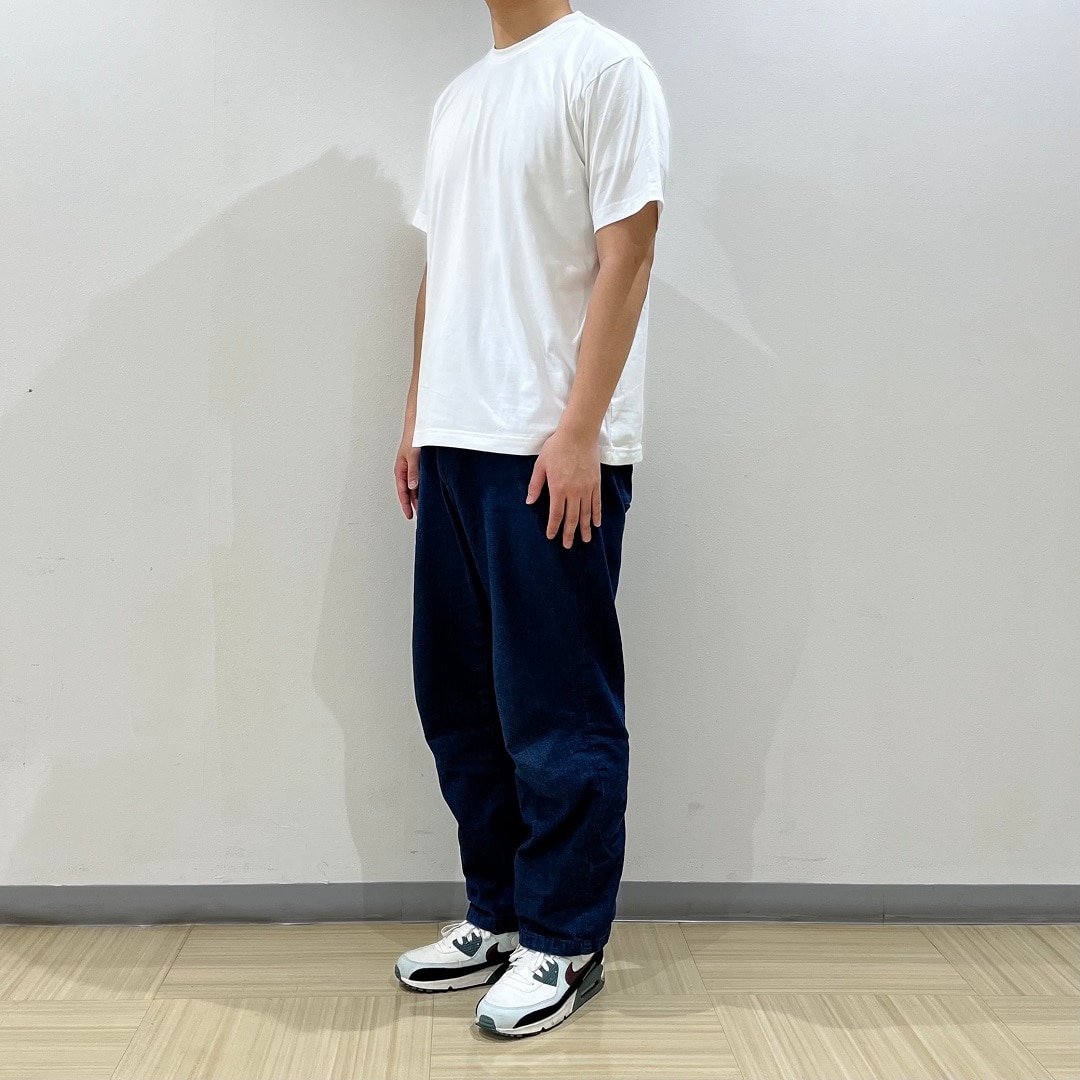 天竺編み　クルーネック半袖Tシャツ