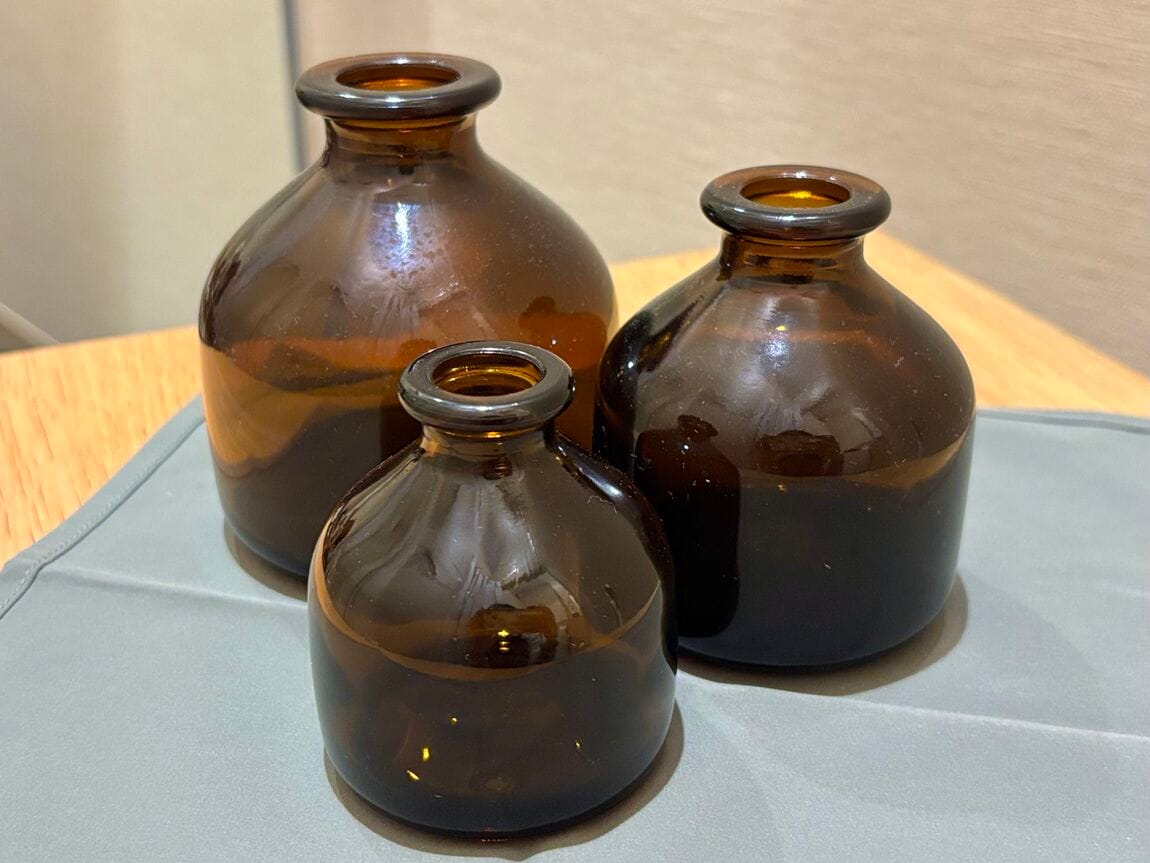 ガラスボトル茶