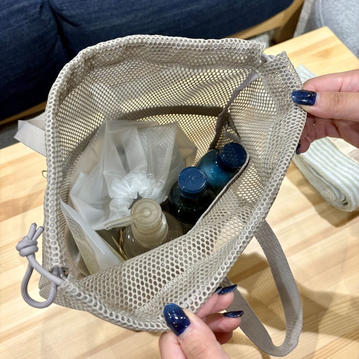 【イオンタウン旭】立体メッシュ巾着に新色が仲間入り_RLX25J