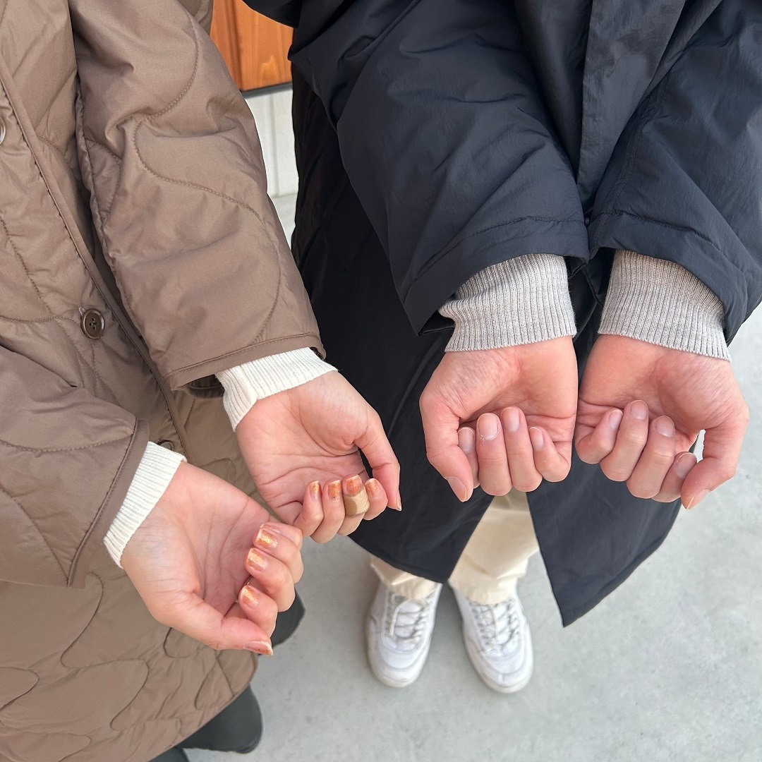 オートミール　オフ白　袖