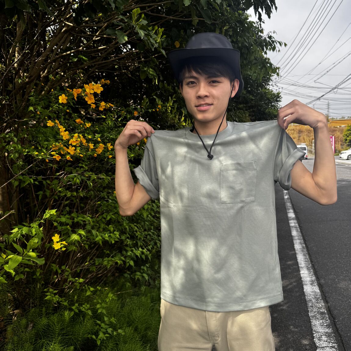 涼感UVカットワイドTシャツ