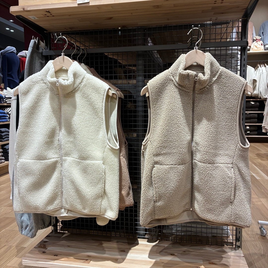 【ららぽーと堺】軽くて暖かい！寒い冬に重宝するボアフリースベストのご紹介