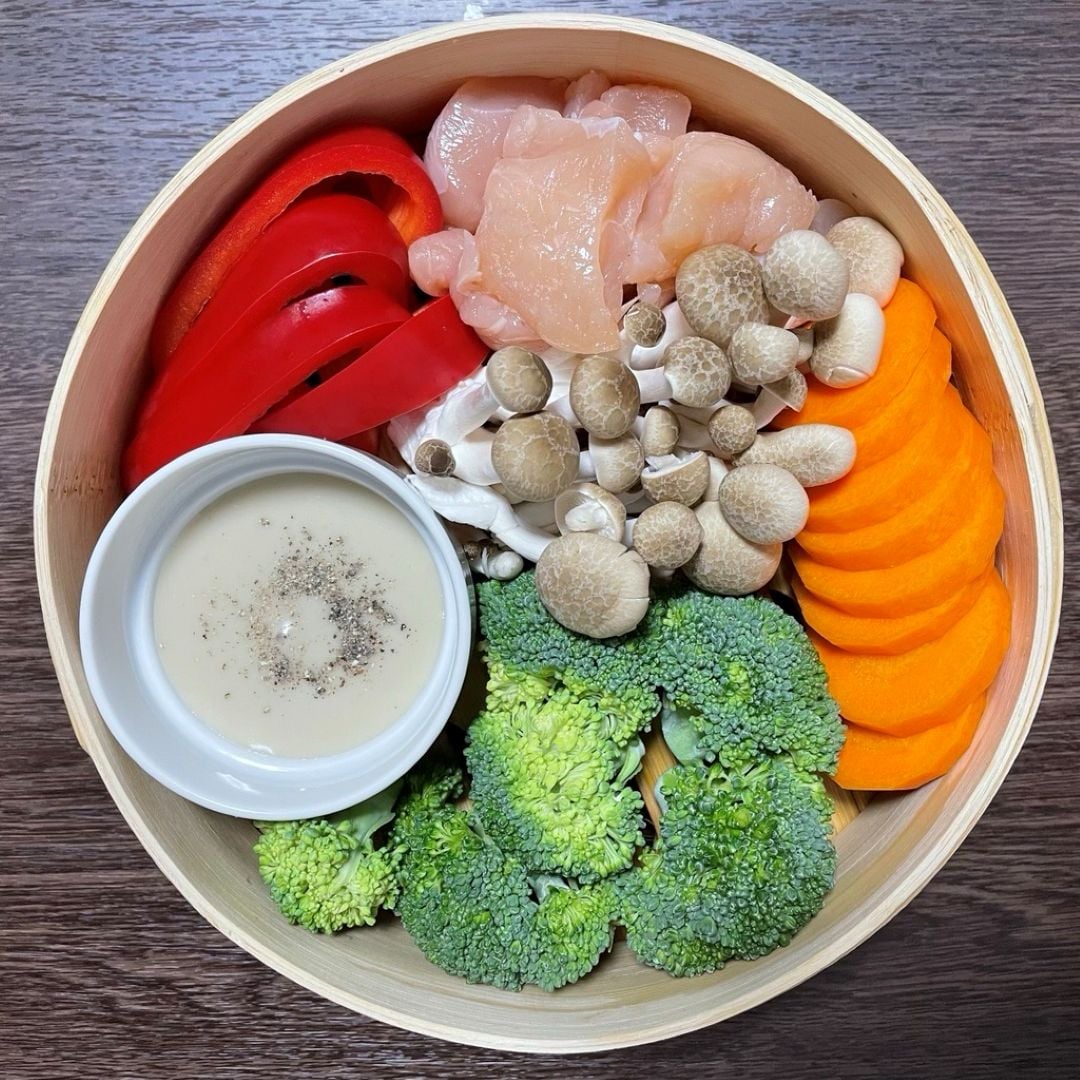 【アリオ倉敷】せいろ料理と合わせてあたためて食べるソース_ZhVWP0
